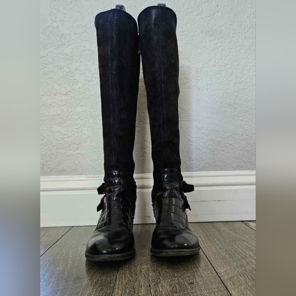 Women's Black Leather Boots